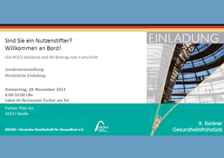 Berliner Gesundheitsfrühstück 28.11.2014 Einladungskarte